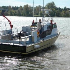 1999 27 hike built aluminum patrol boat w/ trailer