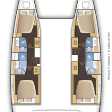 Lagoon 42 - 4 + 2 cab.