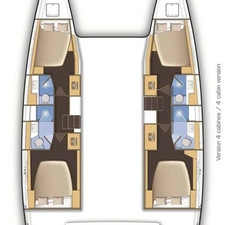 Lagoon 42 - 4 + 2 cab.