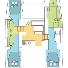 Lagoon 46 - 3 + 2 cab.