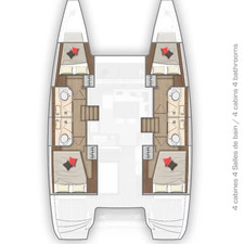 Lagoon 40 - 4 + 2 cab