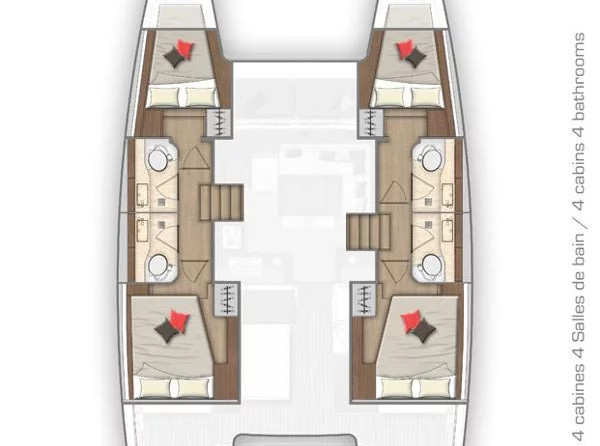 Lagoon 40 - 4 + 2 cab