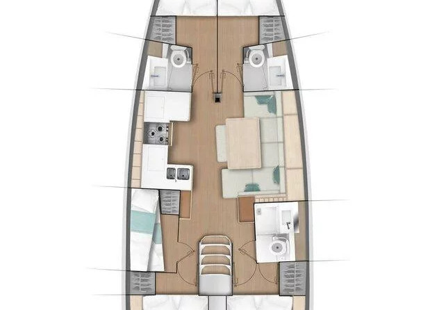 Sun Odyssey 490 - 5 + 1 cab.
