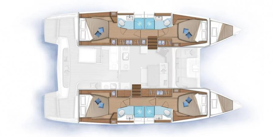 Lagoon 46 - 4 + 2 cab.